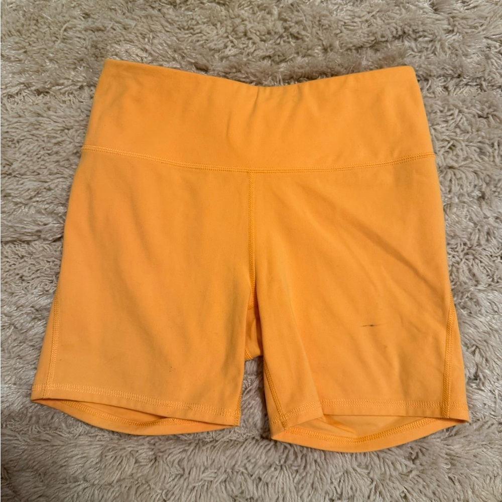 Orange bike shorts